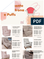 Poltronas e Puffs Abstratto