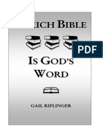 Which Bible Is Gods Word Look Inside First 35 Pages