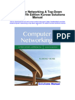 Computer Networking A Top Down Approach 7th Edition Kurose Solutions Manual