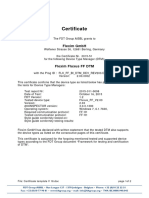 Certificate DTM v2.x FF 2015 Rev3