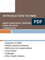 Introduction To HMIS