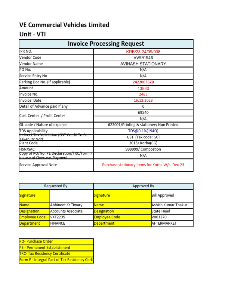 Invoice Processing for SAC 996812 | PDF | Invoice | Taxes