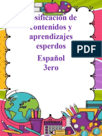 Aprendizajes Esperados 3ero