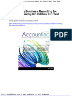Accounting Business Reporting For Decision Making 6th Edition Birt Test Bank