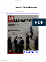 M Management 4th Edition Bateman Test Bank