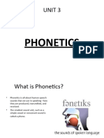 UNIT 3 Phonetics