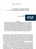 A Task-Based Approach To Language Teaching