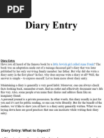 Diary Writing