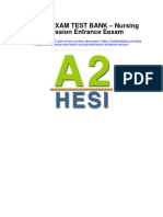 Hesi A2 Exam Test Bank Nursing Admission Entrance Eexam