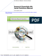 Marketing Research Essentials 8th Edition Mcdaniel Solutions Manual
