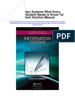 Information Systems What Every Business Student Needs To Know 1st Mallach Solution Manual