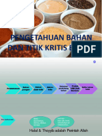 7 - Pengetahuan Bahan Dan Titik Kritis Bahan