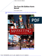 Marketing The Core 5th Edition Kerin Solutions Manual