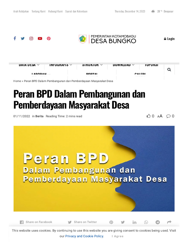 Peran BPD dalam Pembangunan Desa | PDF | Ilmu Sosial