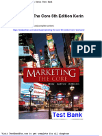 Marketing The Core 5th Edition Kerin Test Bank