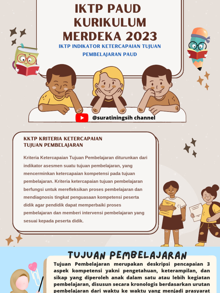 Iktp Paud Kurikulum Merdeka 2023 1 | PDF