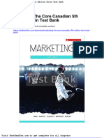 Marketing The Core Canadian 5th Edition Kerin Test Bank