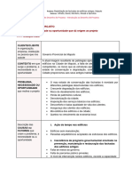 Linha de Base Do Projeto 1.1. Problema, Necessidade Ou Oportunidade Que Dá Origem Ao Projeto 1.1.1. Situação Atual