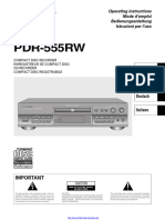 Disk Recorder PIONEER PDR 555RW (EN) - Operating Instructions