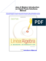 Linear Algebra A Modern Introduction 4th Edition David Poole Solutions Manual