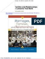 Marriages Families and Relationships 13th Edition Lamanna Test Bank