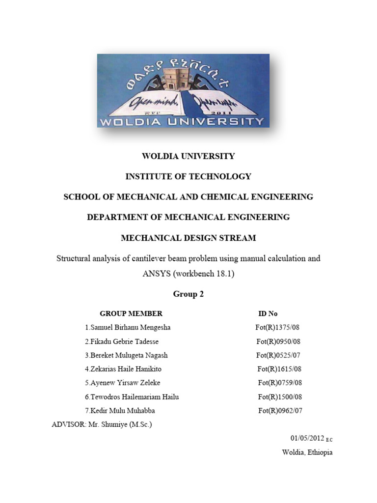 Final Cantilever Beam | PDF