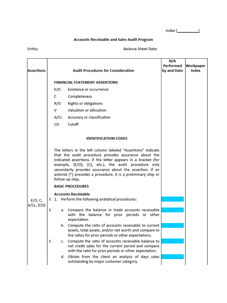 Accounts Receivable Audit Procedures | PDF | Audit | Service Industries