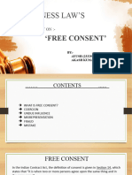 Business Law - Free Consent