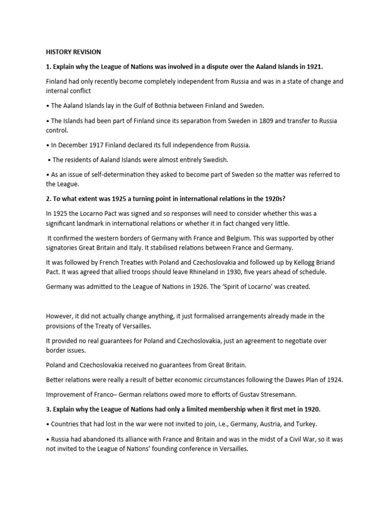 His PP2 (1920'S) Revision | PDF | World War I Reparations | Young Plan