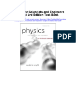 Physics For Scientists and Engineers Knight 3rd Edition Test Bank