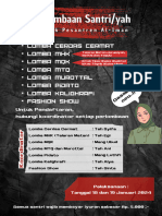 Pamplet Perlombaan Santriyyah