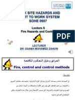 Lecture 8 Fire Hazards and Control
