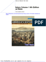 Americas History Volume 1 9th Edition Edwards Test Bank