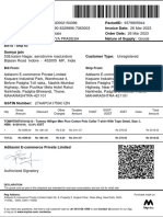 Bill To / Ship To:: Qty Gross Amount Discount Other Charges Taxable Amount CGST SGST/ Ugst Igst Cess Total Amount