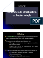 Stérilisation Materiels Microbio