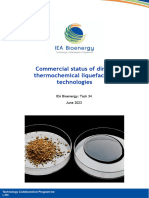 Commercial Status of Direct Thermal Liquefaction - IEA Task 34 (Jun 2023)