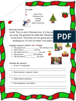 Christmas Worksheet Form 2