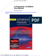 Astrophysics Processes 1st Edition Bradt Solutions Manual