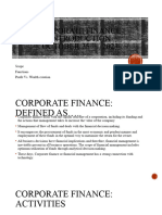 Corporate Finance - An Introduction
