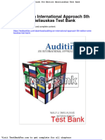 Auditing An International Approach 5th Edition Smieliauskas Test Bank