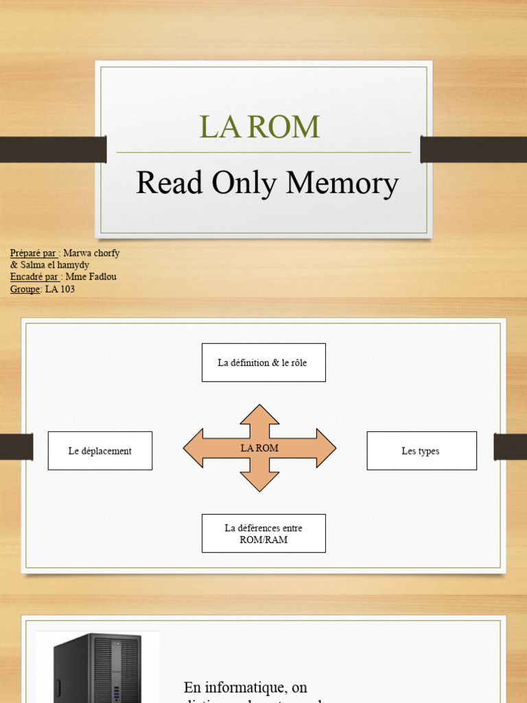Définition et Types de ROM en Informatique | PDF