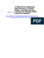 Solution Manual For Analyzing Computer Security A Threat Vulnerability Countermeasure Approach Charles P Pfleeger Shari Lawrence Pfleeger