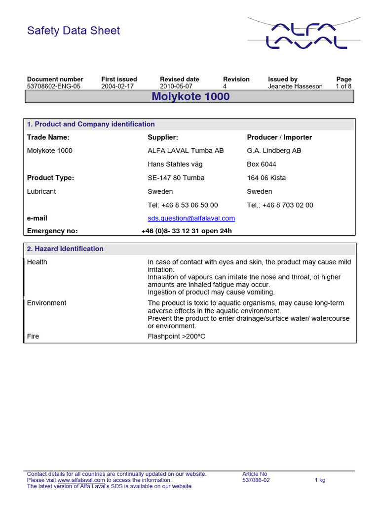 sds-molykote-1000-pdf-dangerous-goods-occupational-safety-and