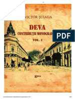 Victor Suiaga "Deva - Contribuții Monografice VOL 1" Partea I