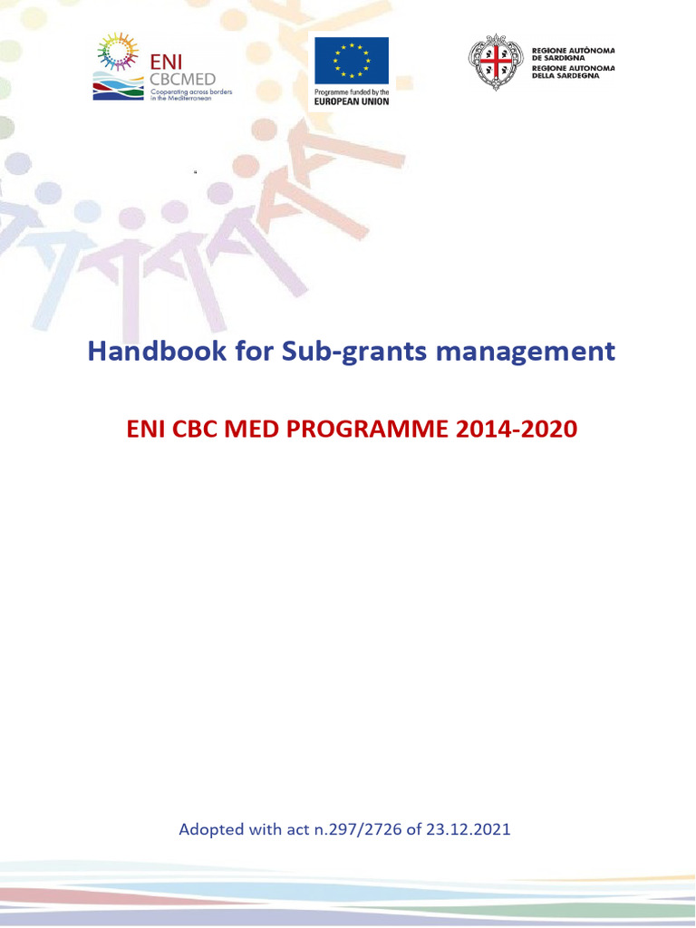 Handbook for subgrants management pdf audit evaluation