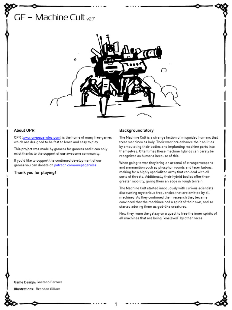 GF - Machine Cult v2.7 | PDF | Machine Gun | Military Technology