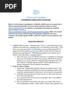 PDF- How to Start a Nonprofit