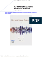 Intermediate Financial Management 13th Edition Brigham Test Bank