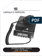 Manual Uniden UH013