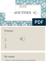 Routines - 3rd Person - 8th September